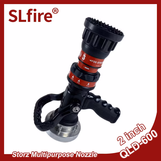 Fabricante de fábrica Empuñadura de pistola Galonaje seleccionable Contra incendios Manguera contra incendios Rociador de niebla Boquilla de agua automática ajustable 475L Certificado CCC OEM